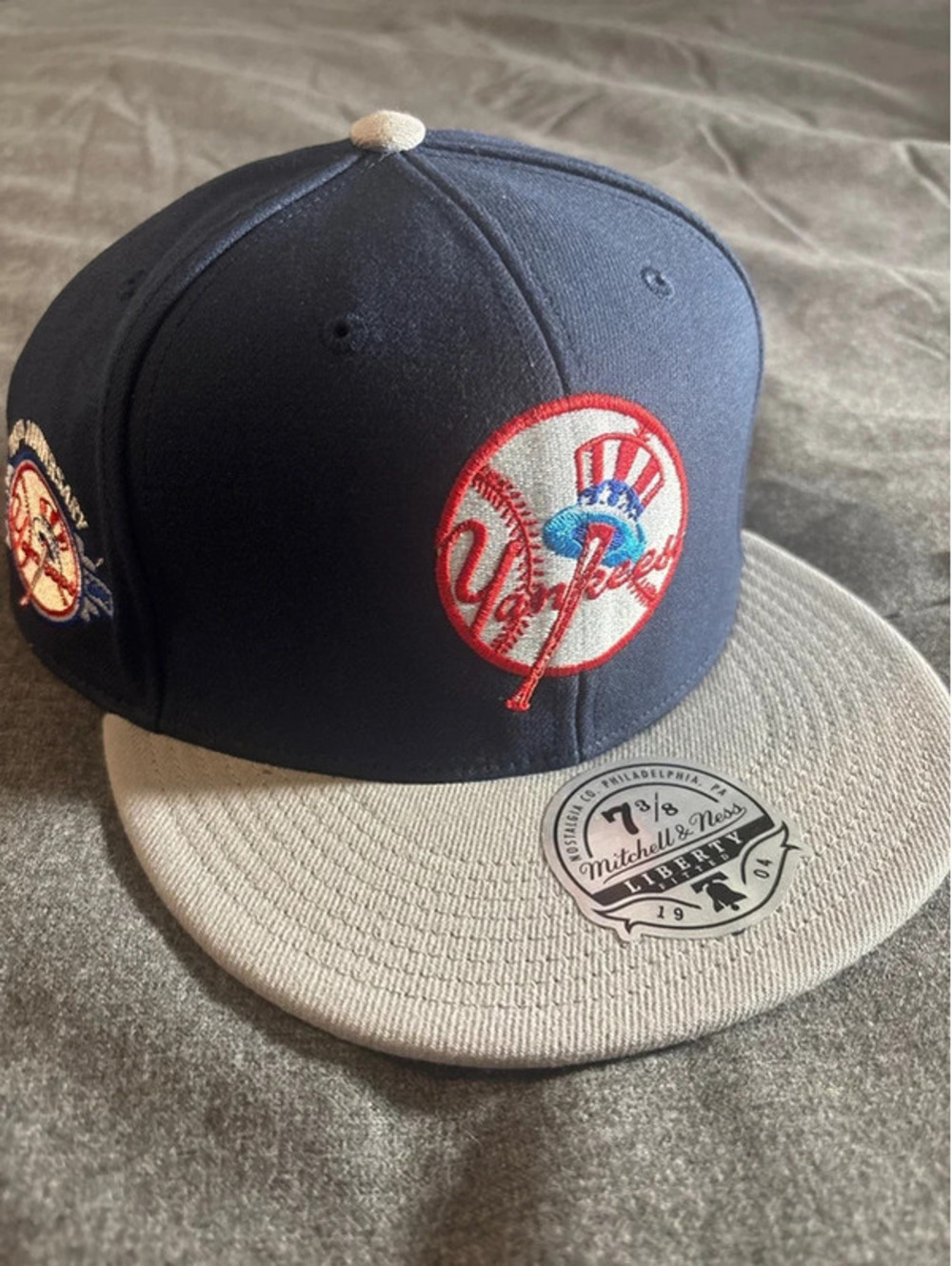 New York Yankees Hat Liberty Limited Edition Mitchell & Ness Fitted Cap 7 3/8